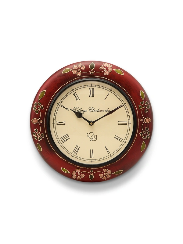 Round Handpainted Wooden 12 Inches