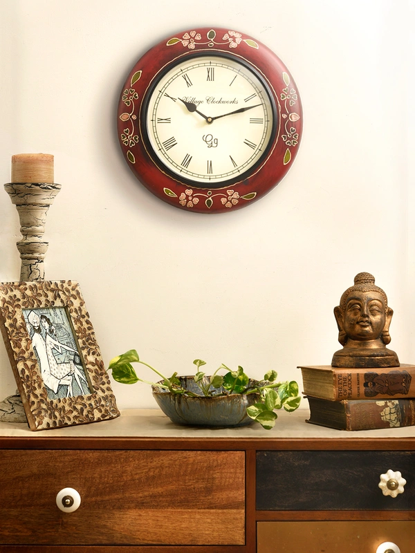 Round Handpainted Wooden 12 Inches