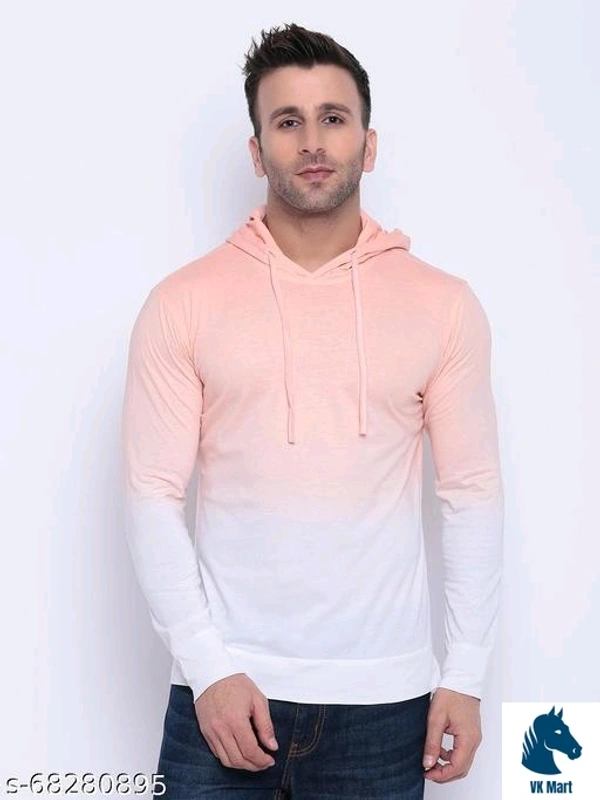 Rainbow T-shirt  - L, Peach Schnapps