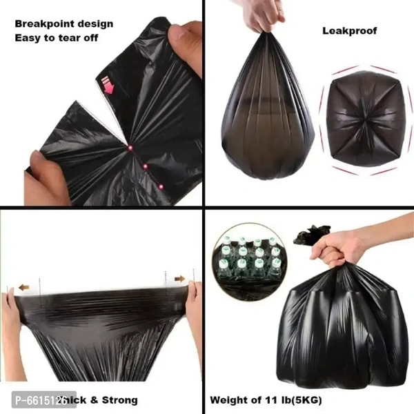 Dustbin Bag Medium Size (19*21 Inches) - Black