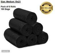 Dustbin Bag Medium Size (19*21 Inches) - Black