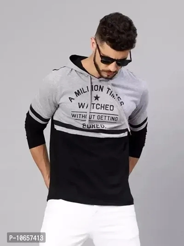 Stylish Hooded Neck T-Shirts - S