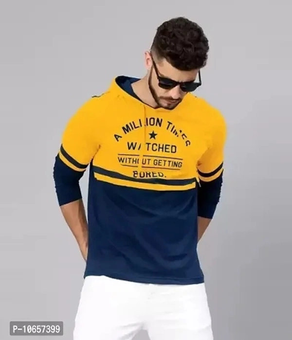 Stylish Hooded Neck T-Shirts - XL