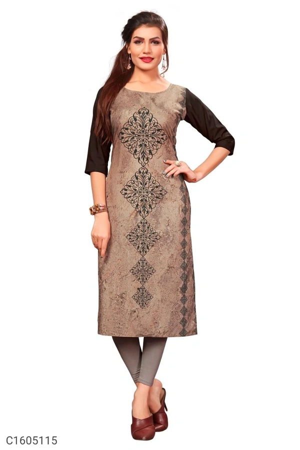 Stylish Digital Printed Kurti - C1605115 - S