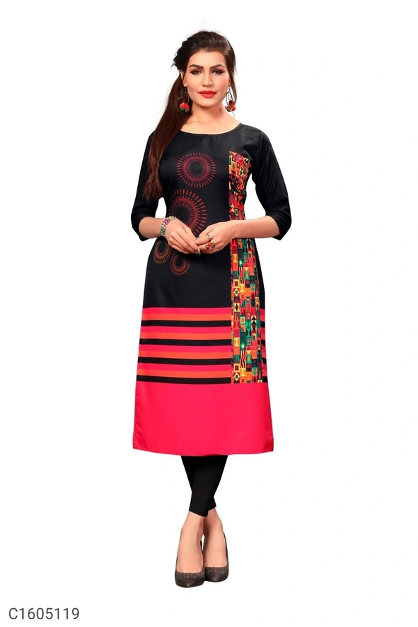 Stylish Digital Printed Kurti - C1605119 - S