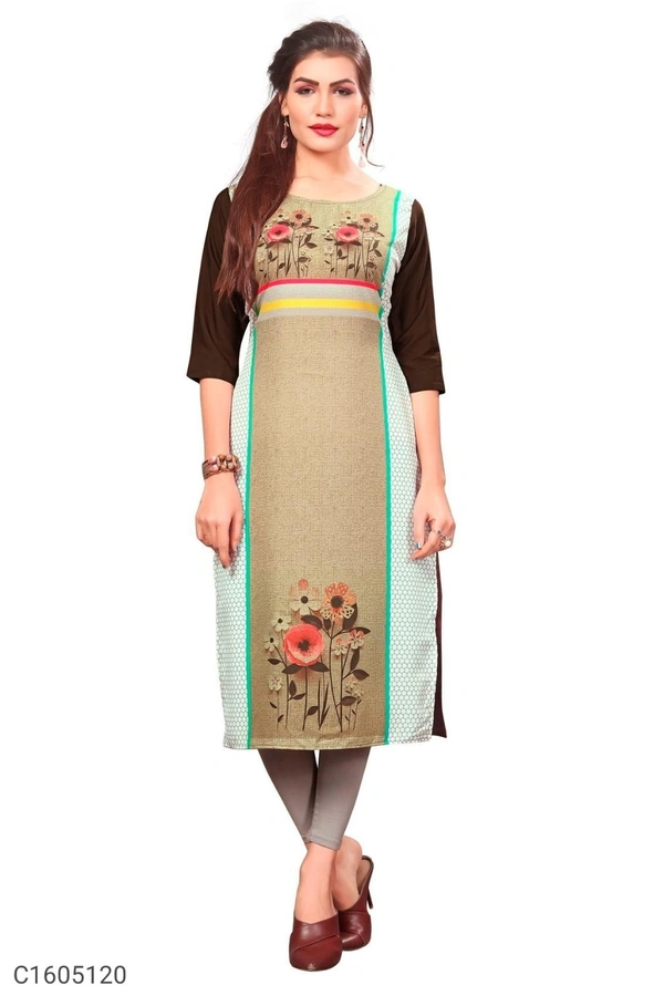 Digital Printed Kurti - C1605120 - L