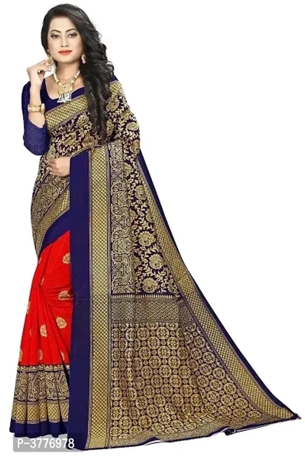 Mysore Silk Sarees with Blouse Piece - Eastern Blue
