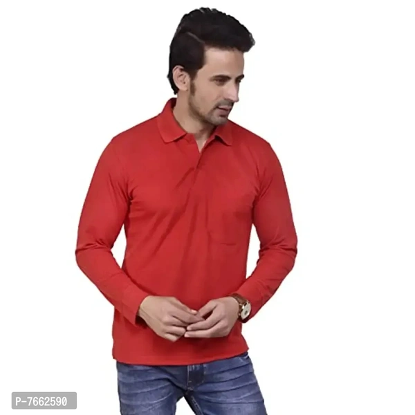 Regular Fit Collared Polo Tshirt  - 4XL