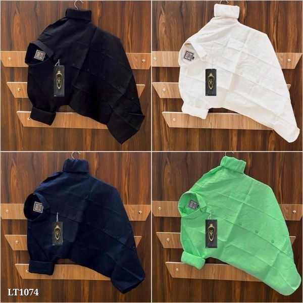 Plain Combo shirts (Pack Of 4) - L