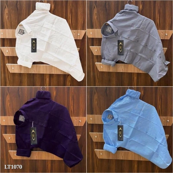 Plain Combo shirts (Pack Of 4) - XL