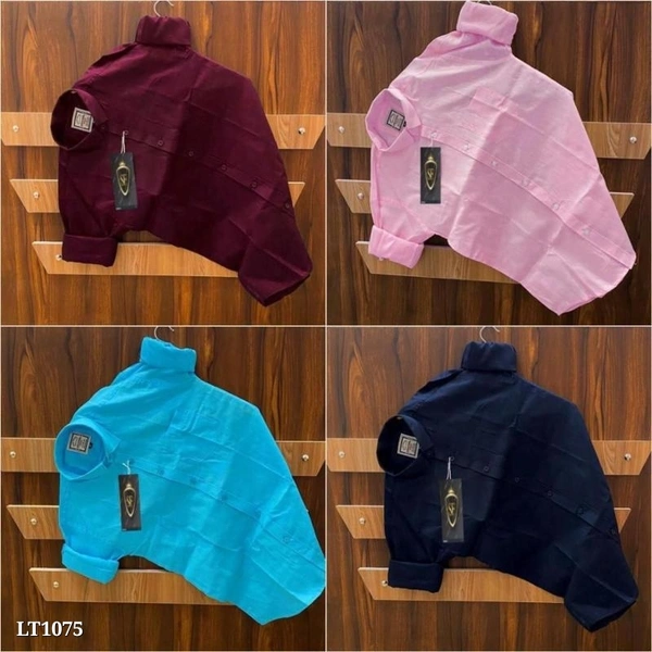 Plain Combo shirts (Pack Of 4) - XL