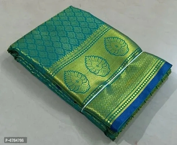 Kanjivaram Brocade Saree - PINE GREEN