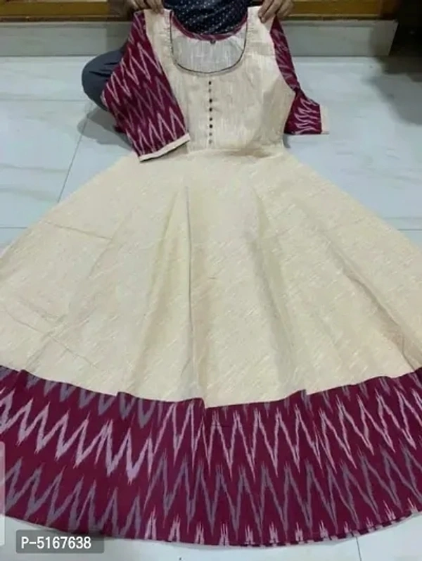 Latest Attractive Cotton Slub Stitched Kurta - Silver, L