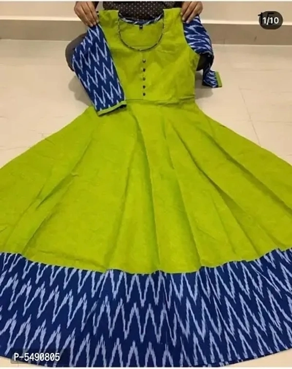 Latest Attractive Cotton Slub Stitched Kurta - Apple Green, L