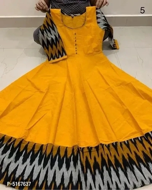 Latest Attractive Cotton Slub Stitched Kurta - Yellow, 2XL