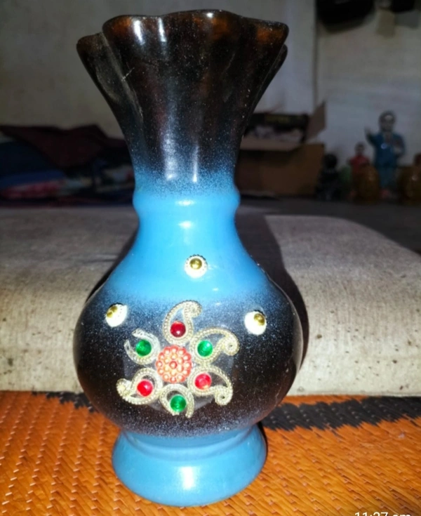 Decorative गमला  - Red, 6 इंच