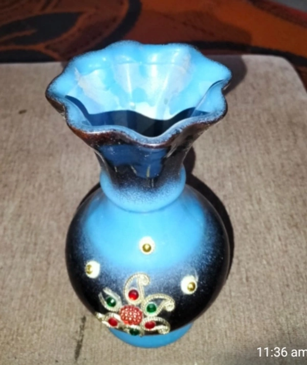 Decorative गमला  - Red, 6 इंच