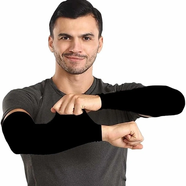 GET FIT Black Arm Sleeve for Boys and Men - Free