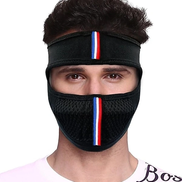 Full Face Bike Riding Mask for Dust and Sun Heat Protection - Free