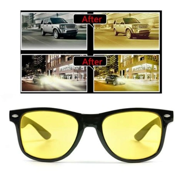 Night Vision Glass for Car and Bike Riding Pack of 2 