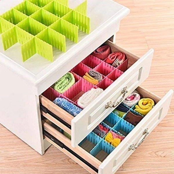6 Pcs Drawer Organizer for Home Wardrobe