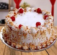 Butterscotch Cake With Cherry On Top - Half Kg, Eggless