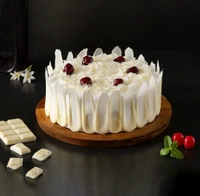 Delicious White Forest Cake - 1KG