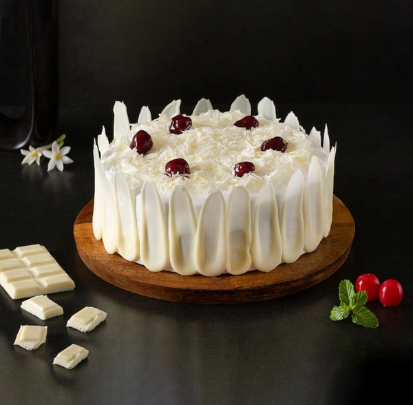 Delicious White Forest Cake - 1KG