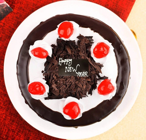 Black Forest Cake With Cherry On Top - 1KG