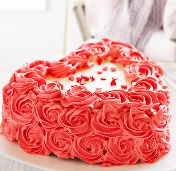 Heart Shape Vanilla Cake - 1KG