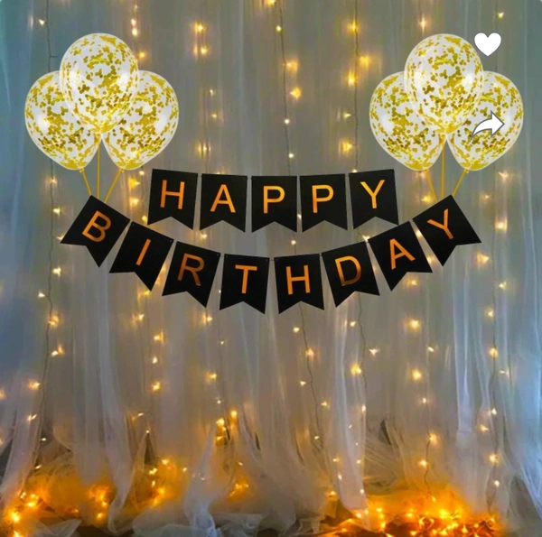 Birthday Banner Black 
