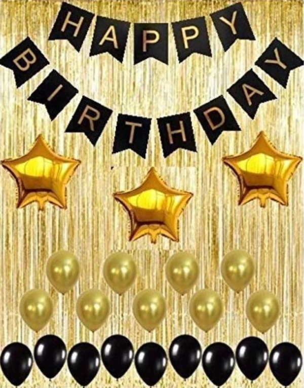 Happy Birthday Set Of Balloons & Foils