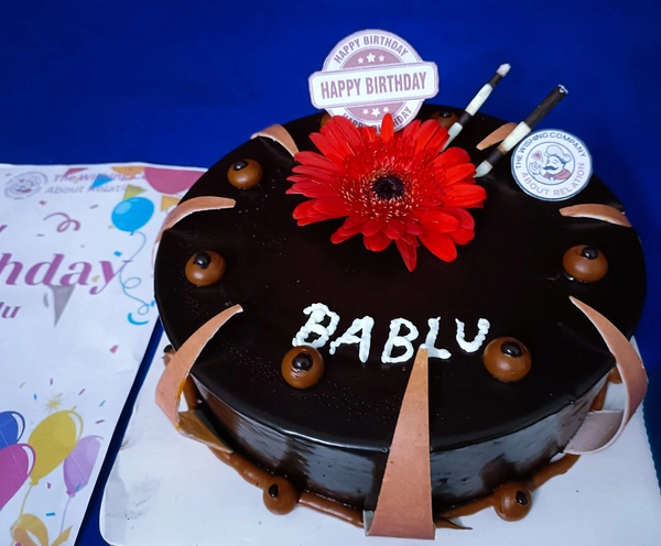 Mouth Melting Chocolate Truffle Cake  - Eggless, Half KG