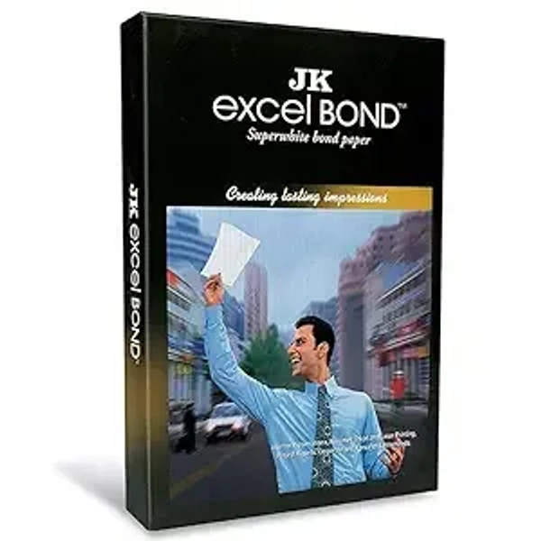 JK Excel Bond  A4 80GSM - White, Pack of 20 PKT, A4, 90