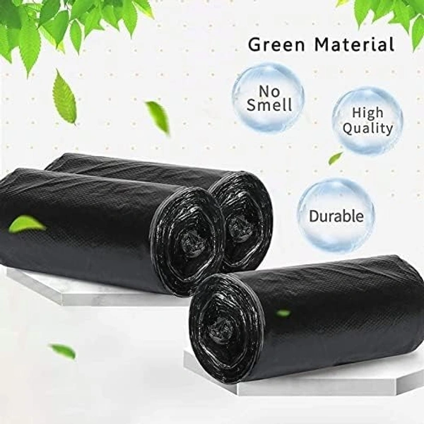 Swacleen Premium Eco - Friendly Garbage Bags Size 17 X 19 Inches (Small) - Black, Pack of 6 Roll, 17*19