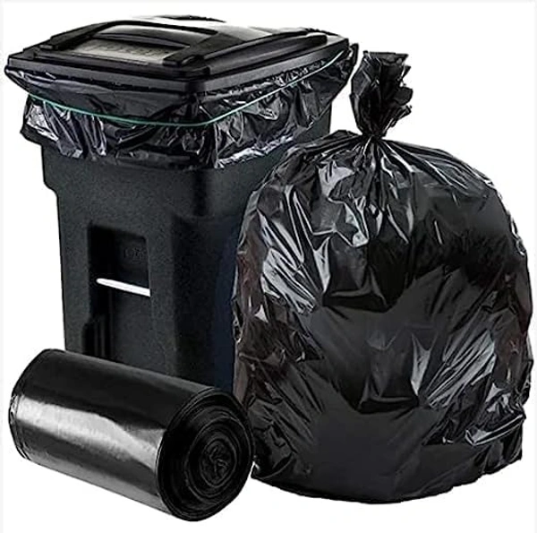 Swacleen Premium Garbage Bags Size 24 X 32 Inches (Large) 60 Bags - Black, 24*32