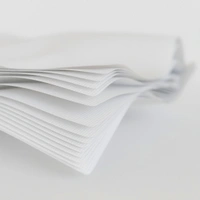 ECO PULP Serviettes Napkins - White, 70, 1PLY, 36 pices, 27*30
