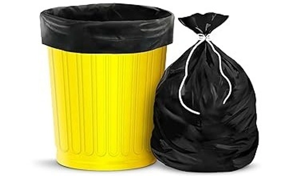Swacleen Premium Garbage Bags Size 24 X 32 Inches (Large) 60 Bags - Black, 24*32