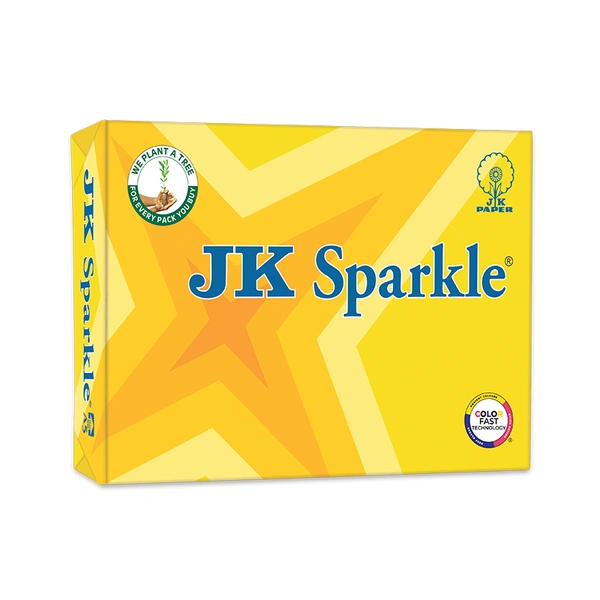 JK Sparkle 70 A4 - White, Pack of 5 Reams, A4, 70