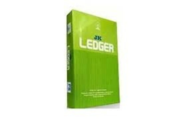 JK Ledger FS 90 GSM - White, Pack Of 5 Reams, FS, 80