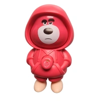 Trending Super Cute Big Sized Face Changing Pink Bear Doll Keychain And Best Gift For Favorite Person