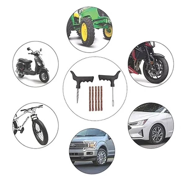 TYRE PUNCTURE REPAIRING COMPLETE KIT