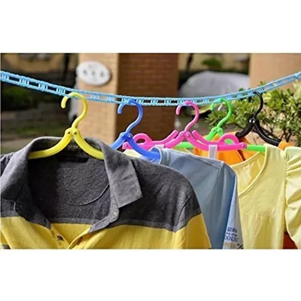 CLOTHESLINE DYING NYLON ROPE WITH HOOKS