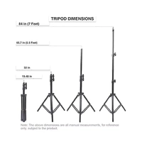 10 INCHES RING LIGHT WITH EXTENDABLE 7 FEET TRIPOD STAND