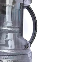 1.5L (1500ml) Water Bottle & Protein Shaker Bottle with Filter, Mixing Ball & Quantity Markings SFFT005