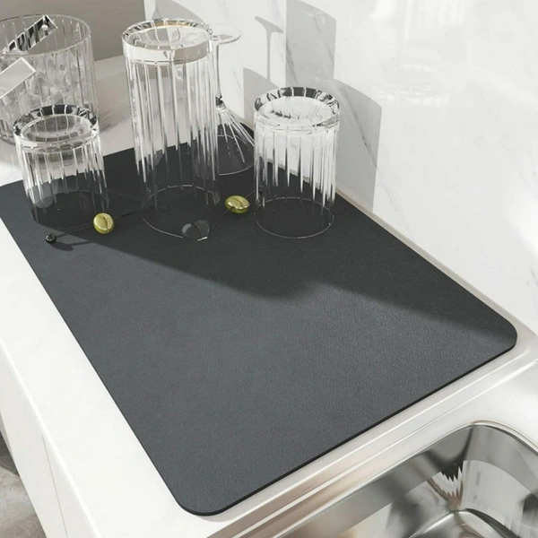 Premium Kitchen Dishes and Vessels Drying Water Absorbing Mat MT014