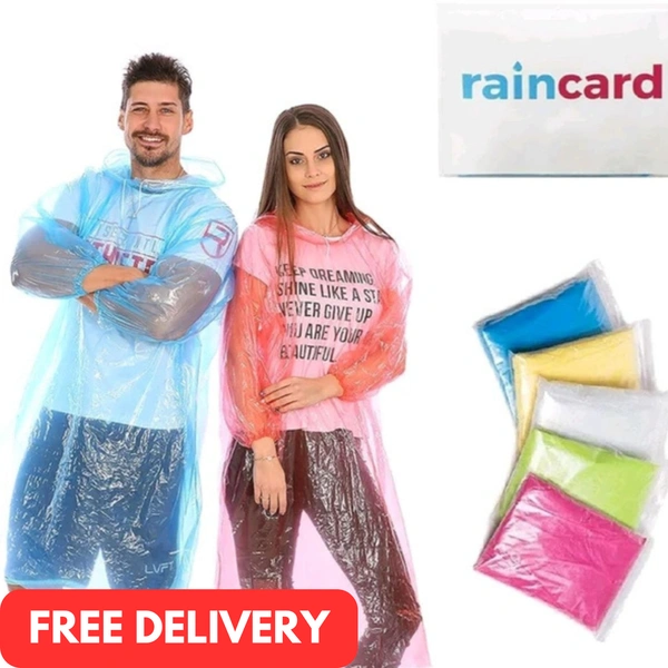 Pocket Sized Rain Card (Hardly Upto 3  Uses Only) 