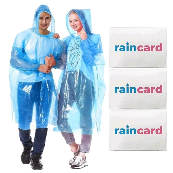 Pocket Sized Rain Card (Hardly Upto 3  Uses Only) 