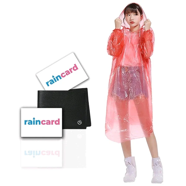 Pocket Sized Rain Card (Hardly Upto 3  Uses Only) 