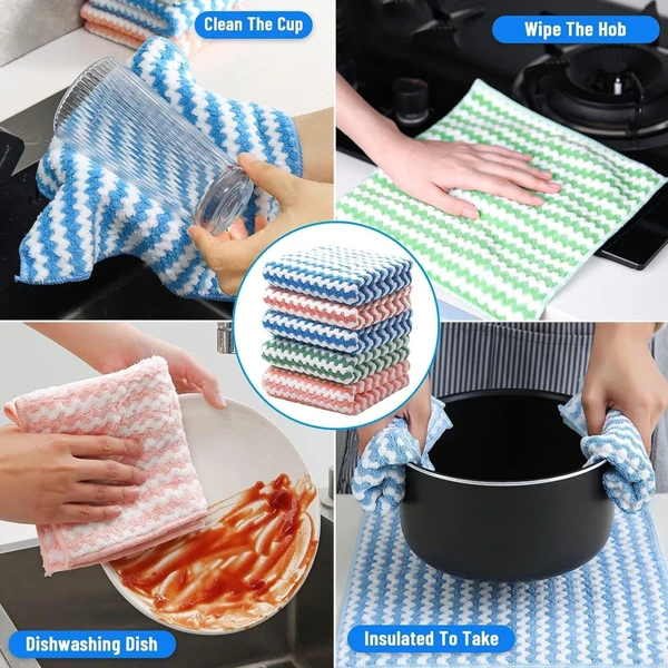 Premium Soft Microfiber Kitchen Vessel Cleaning Cloth